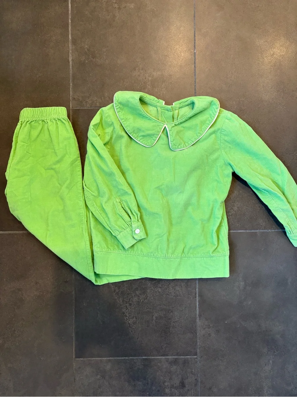 Green Corduroy Set